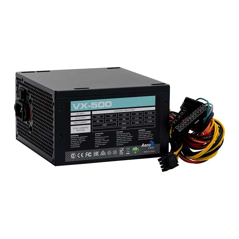 Fonte Aerocool VX-500 500W, EN57136