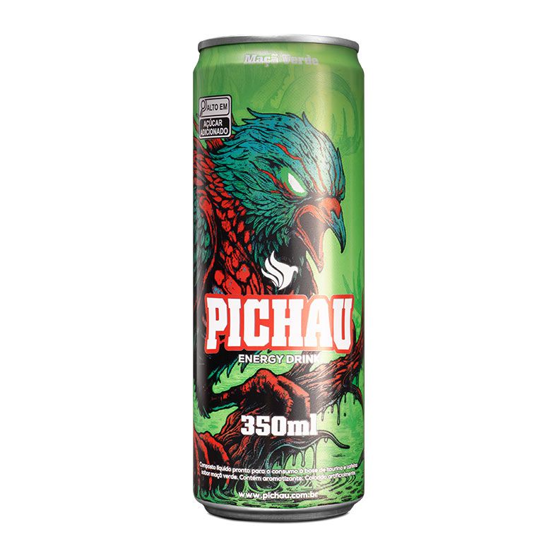 Cadeira Gamer TGT Heron M, Preto + Energetico Pichau Maca Verde