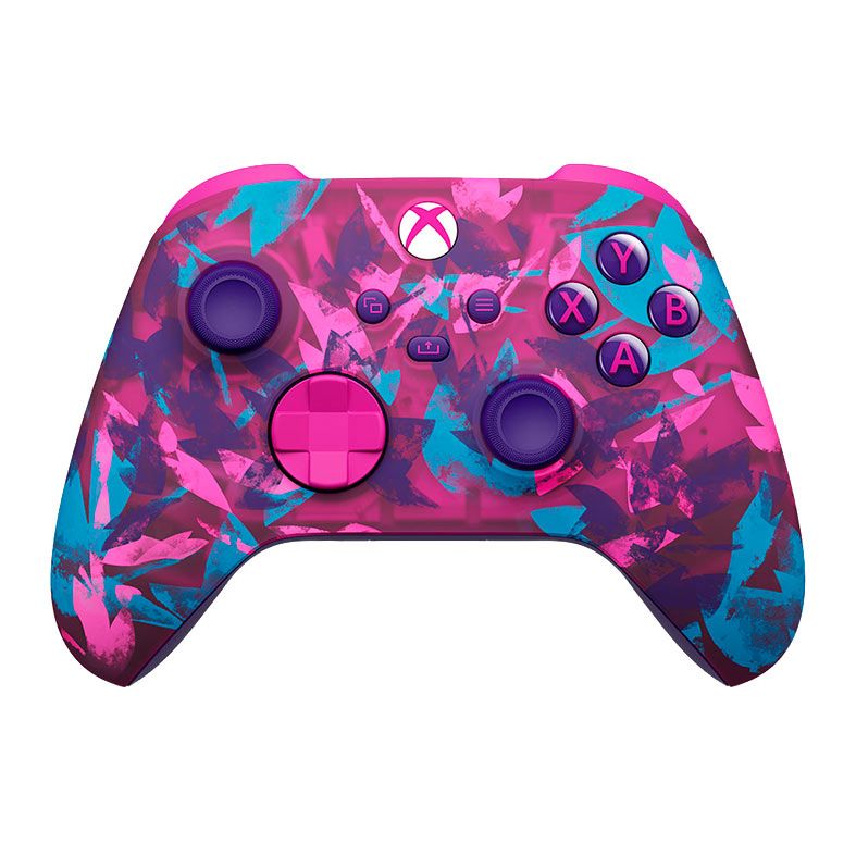 Controle Microsoft Xbox Heart Breaker Special Edition, Wireless, Roxo e Azul, EP2-40654