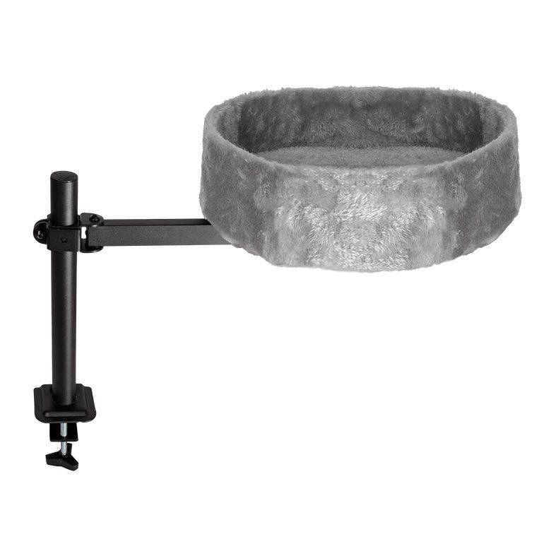 OPENBOX Cama Para Gato Suspensa de Mesa Ergofirst, Preto e Cinza, ERG-CAT-BL01