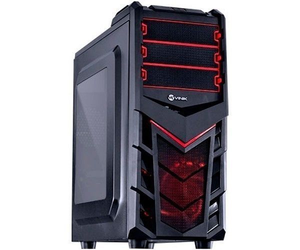 Gabinete Gamer Vinik Eruption V2 Vermelho com Janela