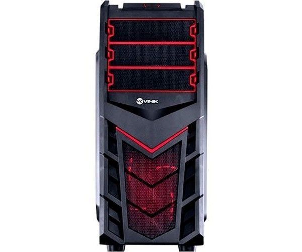 Gabinete Gamer Vinik Eruption V2 Vermelho com Janela