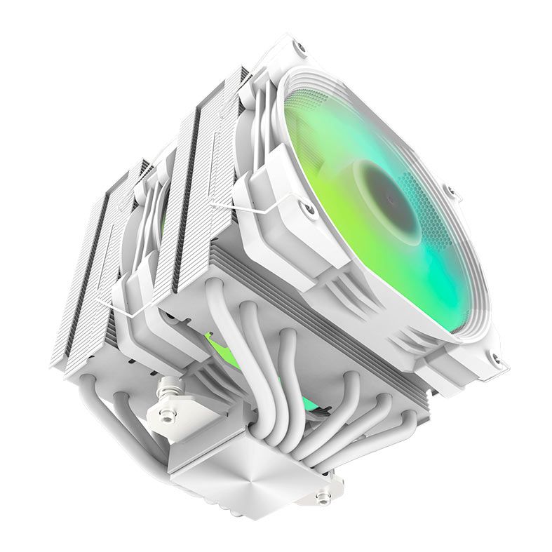 Cooler Para Processador Aigo Darkflash Ellsworth D21, ARGB, 130mm, Branco, ES-D21PWM-WH