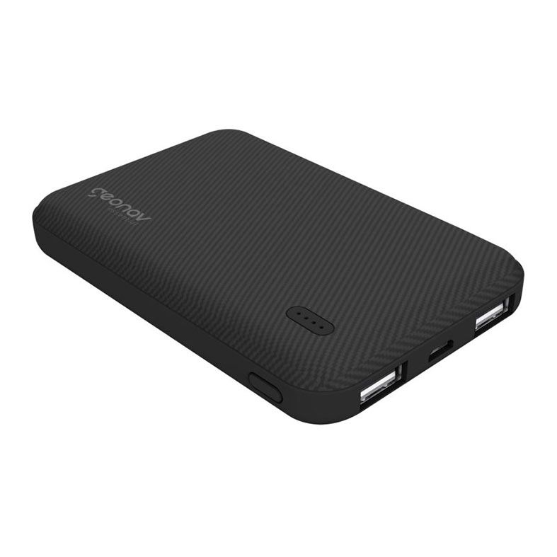 Carregador Portatil Geonav, 5000mAh, 2xUSB-A, Preto, ES5KBK