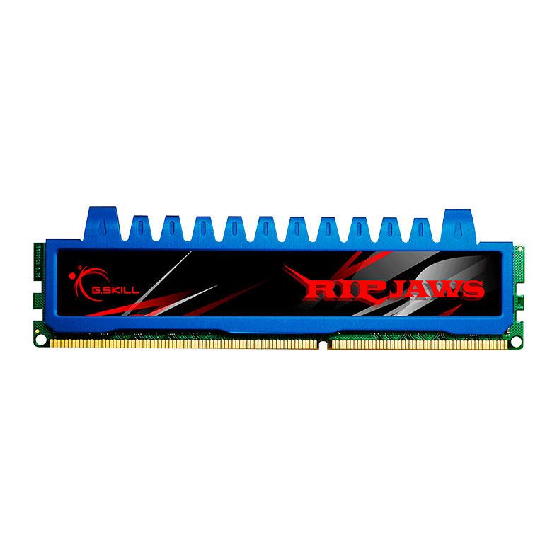 Memoria G.Skill RipJaws 8GB (4x2) DDR3 1600MHz Azul, F3-12800CL7Q-8GBRM