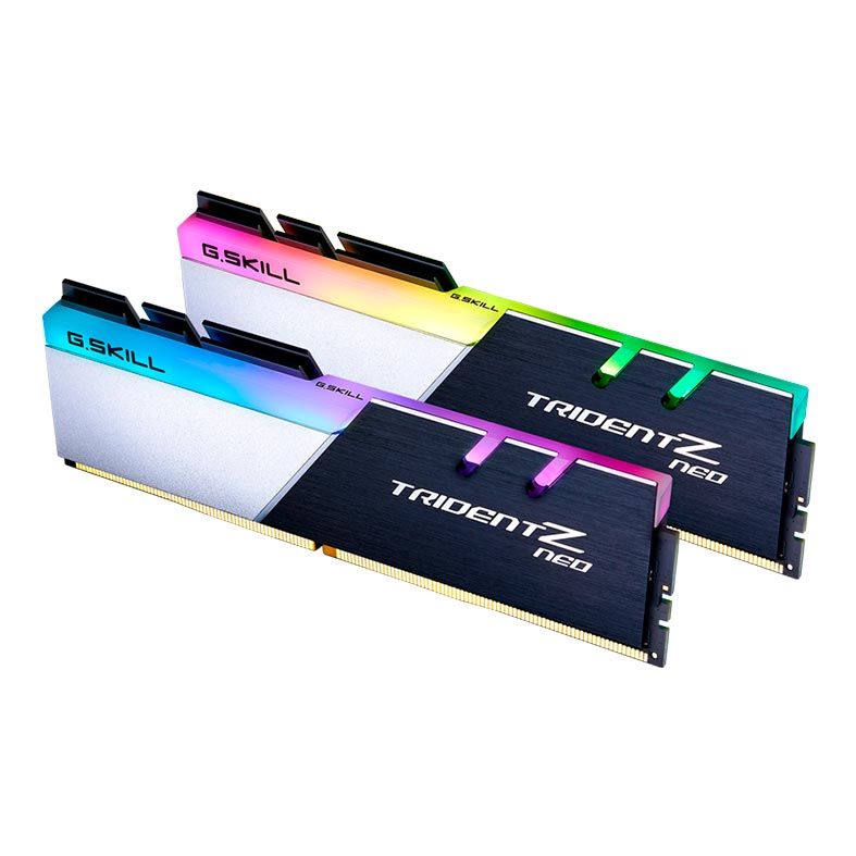 Memoria G.Skill Trident Z Neo RGB 16GB (2x8) DDR4 3200MHz Preta/Prata, F4-3200C16D-16GTZN