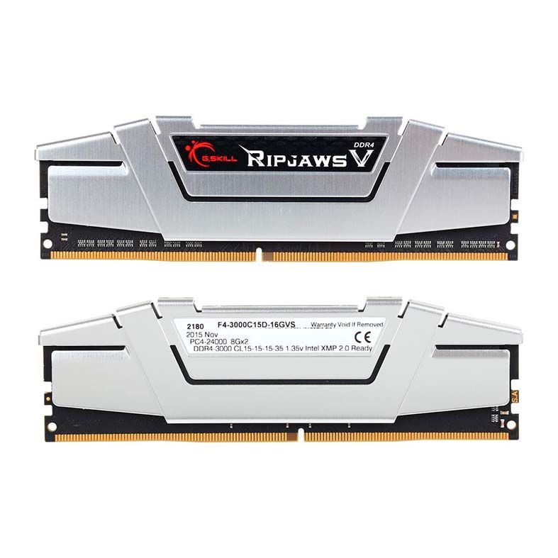 Memoria G.Skill Ripjaws V 16GB (2x8) DDR4 3000MHz Cinza, F4-3000C15D-16GVS