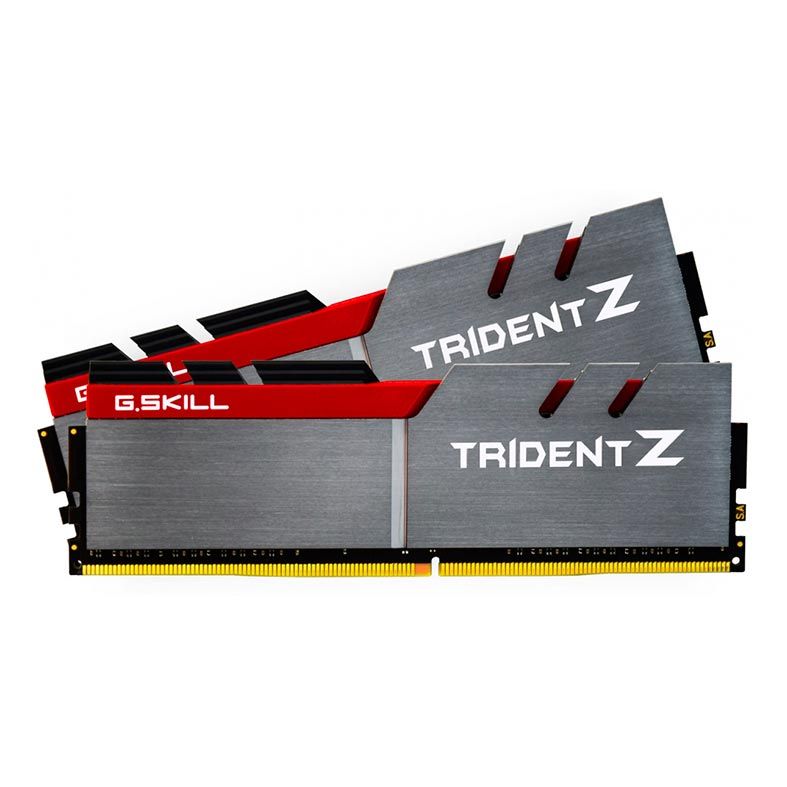 Memoria G.Skill Trident Z 16GB (2x8) DDR4 3200MHz Cinza/Vermelho, F4-3200C16D-16GTZB