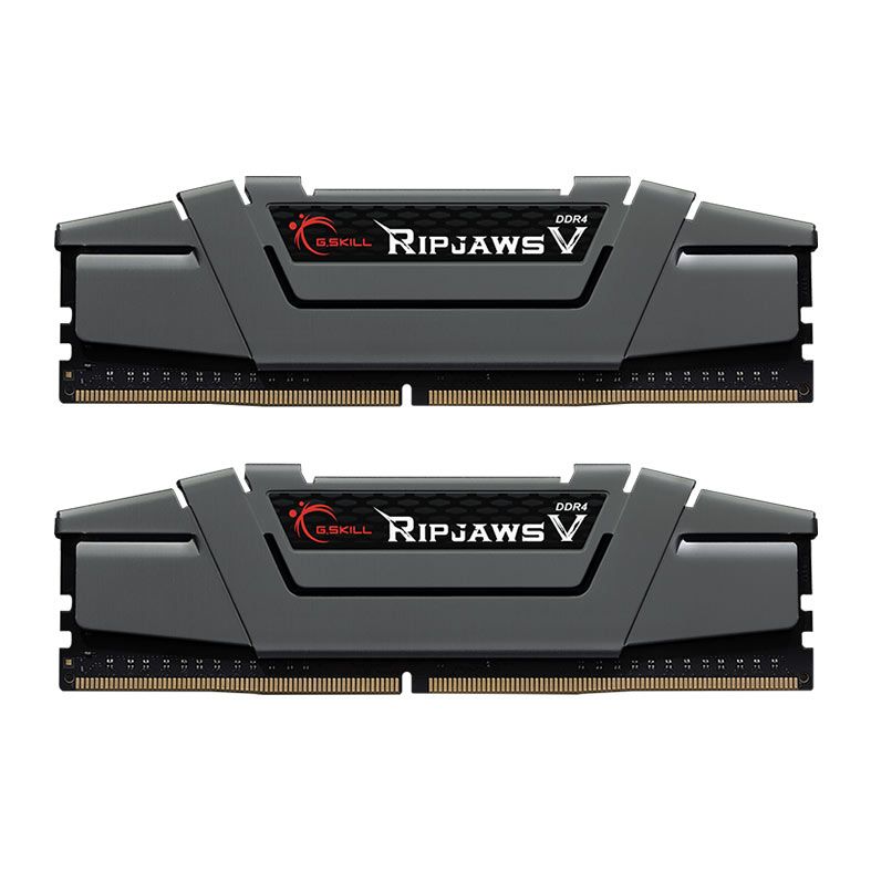 Memoria G.Skill RipJaws V, 16GB (2x8GB), DDR4, 3200MHz, C16, Prata, F4-3200C16D-16GVGB