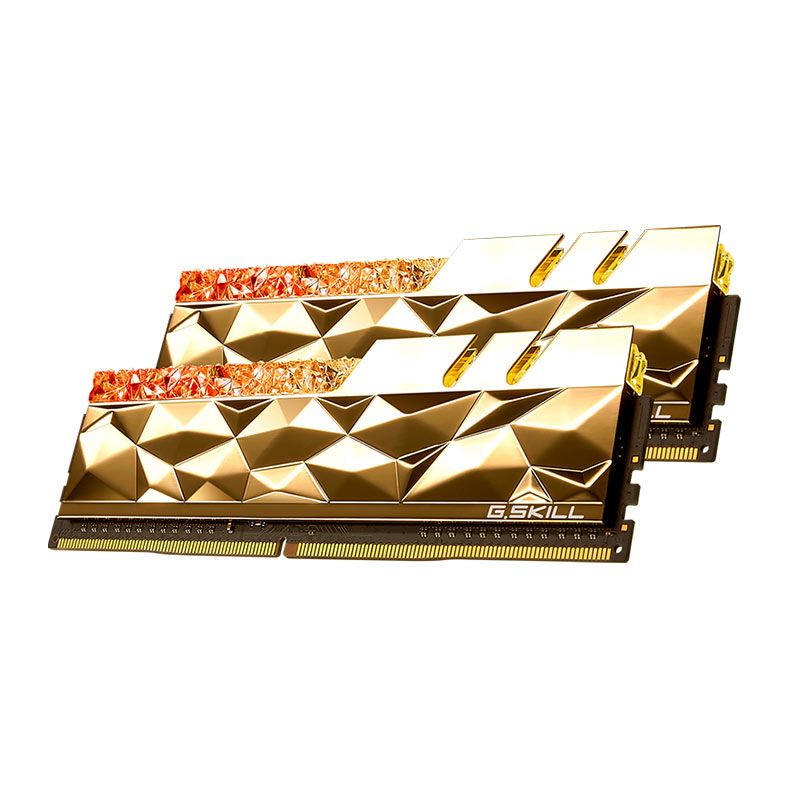 Memoria G.Skill Trident Z Royal Elite, RGB, 16GB (2x8GB), DDR4, 3600MHz, C14, Dourada, F4-3600C14D-16GTEGA