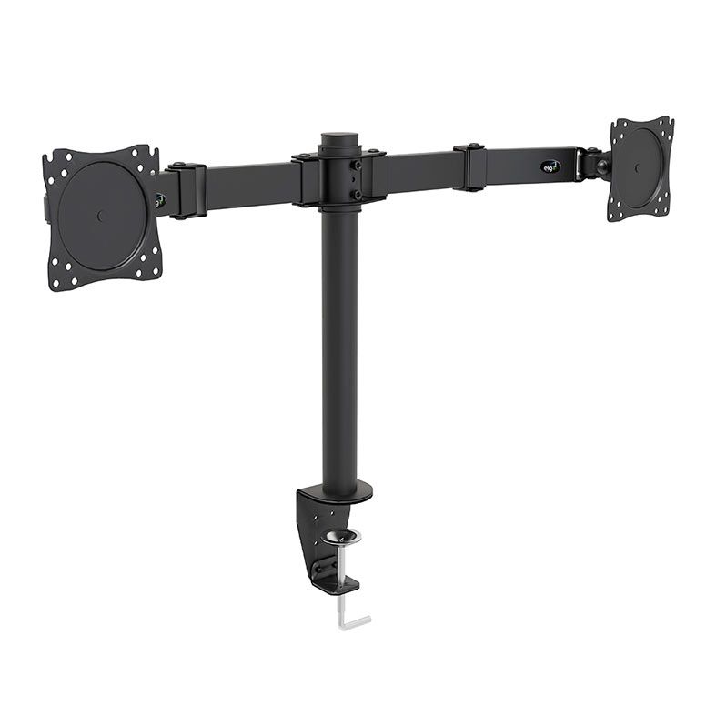 Suporte Multiarticulado de Mesa Para 2 Monitores ELG, 14 Pol. a 27 Pol., Preto, F50X2