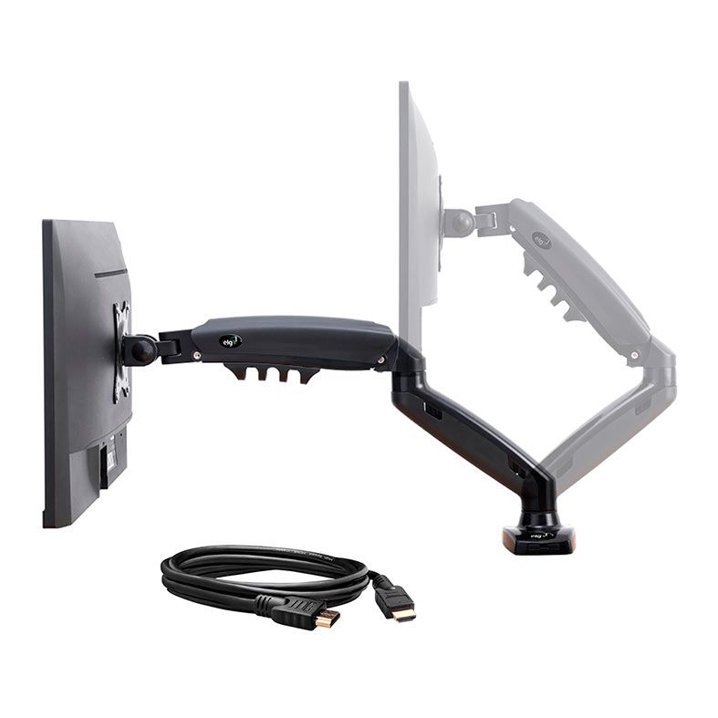 Suporte Multiarticulado de Monitor ELG F98HDMI, 17 a 35 Pol, Preto, F98HDMI