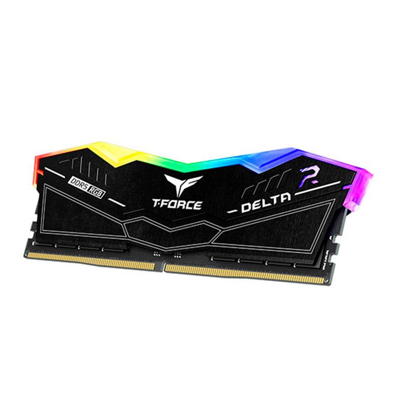 Memoria Team Group T-Force Delta RGB DDR5, 32GB (2x16GB), 6400MHz, C40, Preta, FF3D532G6400HC40BDC01