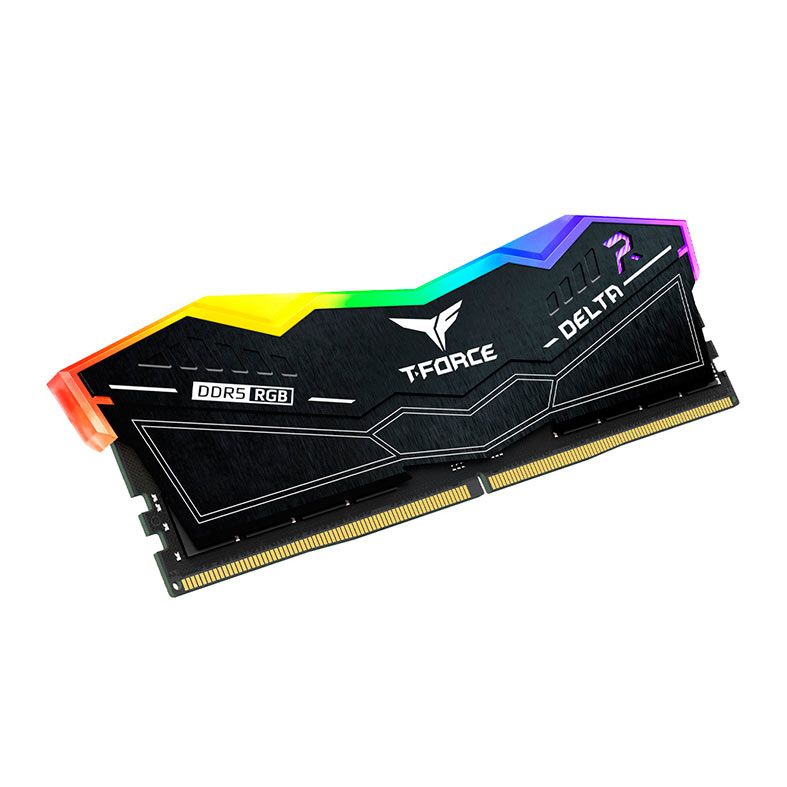 Memoria Team Group T-Force Delta, RGB, 32GB (2x16GB), DDR5, 7200MHz, C34, Preto, FF3D532G7200HC34ADC01
