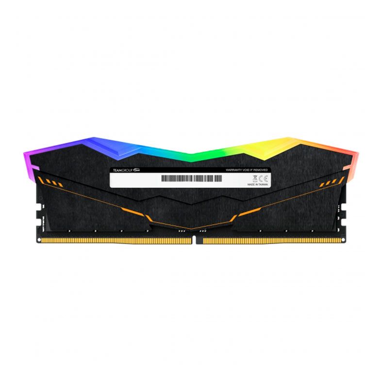 Memoria Team Group T-Force TUF Gaming Delta, RGB, 16GB (1x16GB), DDR5, 6000MHz, CL38, Preta, FF5D516G6000HC38A01