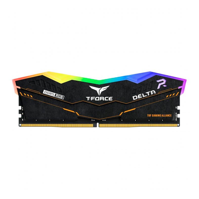 Memoria Team Group T-Force TUF Gaming Delta, RGB, 16GB (1x16GB), DDR5, 6000MHz, CL38, Preta, FF5D516G6000HC38A01