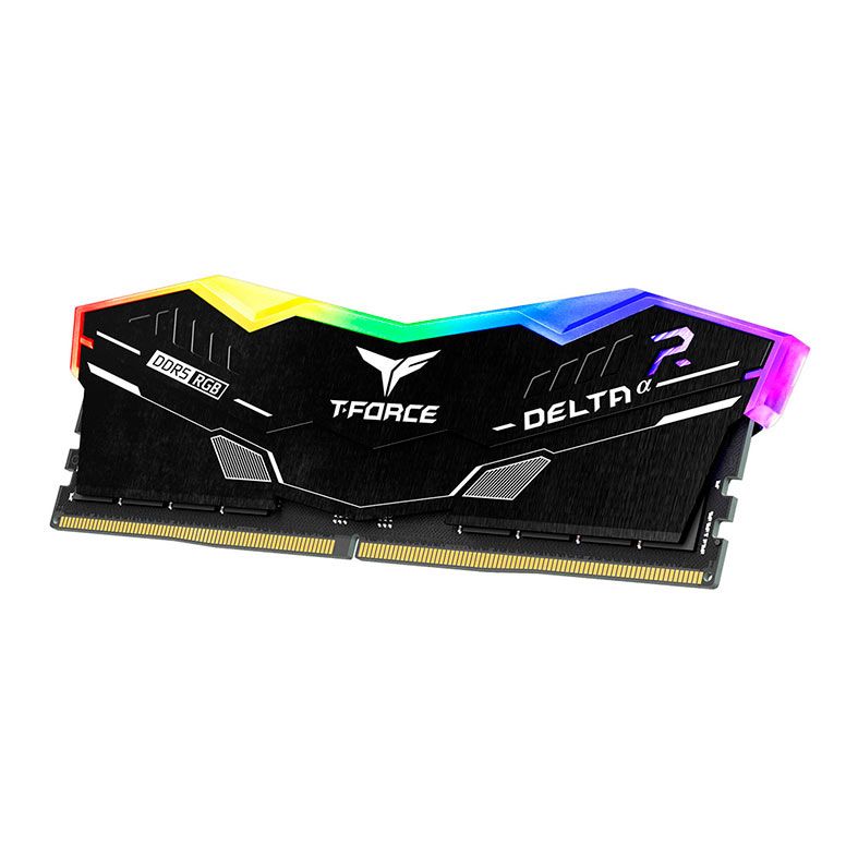 Memoria Team Group T-Force Delta A, RGB, 32GB (2x16GB), DDR5, 6400MHz, C32, Preto, FF7D532G6400HC32ADC01