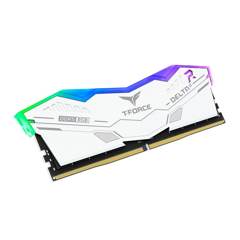Memoria Team Group T-Force Delta A, RGB, 32GB (2x16GB), DDR5, 5600MHz, C40, Branco, FF8D532G5600HC40BDC01