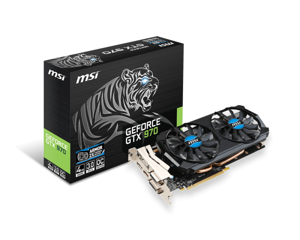 PCパーツ msi gtx 970 Placa de Vídeo MSI Geforce GTX 970 OC 4GB GDDR5 256Bit, GTX 970