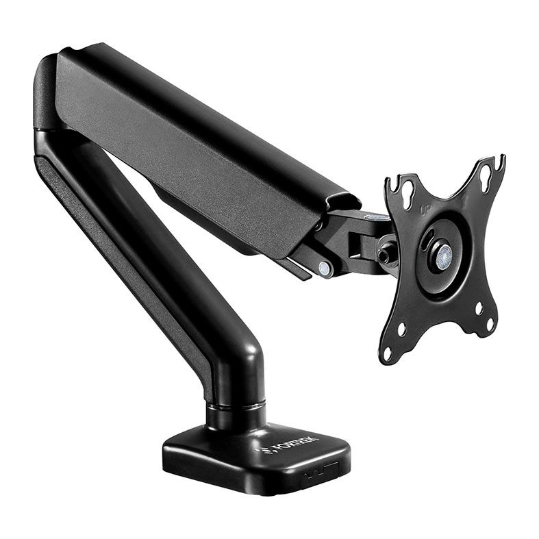 Suporte Articulado Com Pistão a Gas Para Monitor Fortrek FK 421S, 17 Pol. a 32 Pol., Preto, FK421S