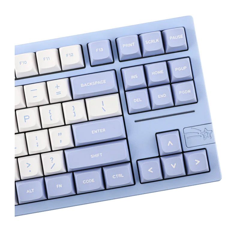 Teclado Mecanico Epomaker Feker Galaxy80, ARGB, Switch Marble White, Blue, FK-GLX80-BL-MW