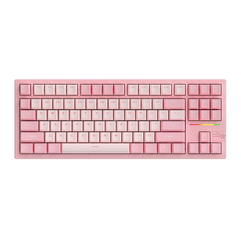 OPENBOX Teclado Mecanico Epomaker Feker Galaxy80, ARGB, Switch Mable White, Pink, FK-GLX80-PK-MW
