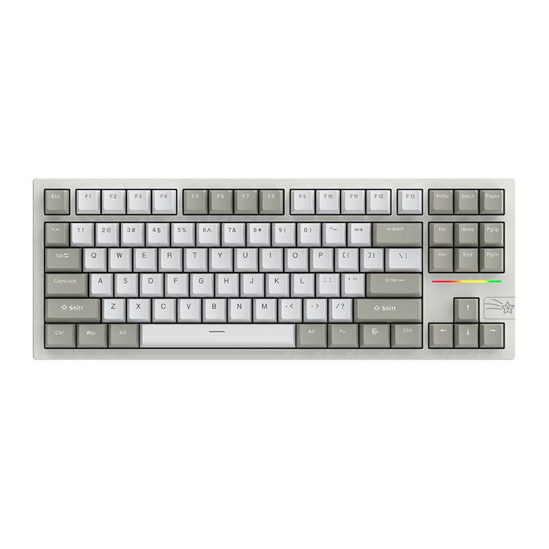 Teclado Mecanico Epomaker Feker Galaxy80, ARGB, Switch Marble White, White, FK-GLX80-WH-MW