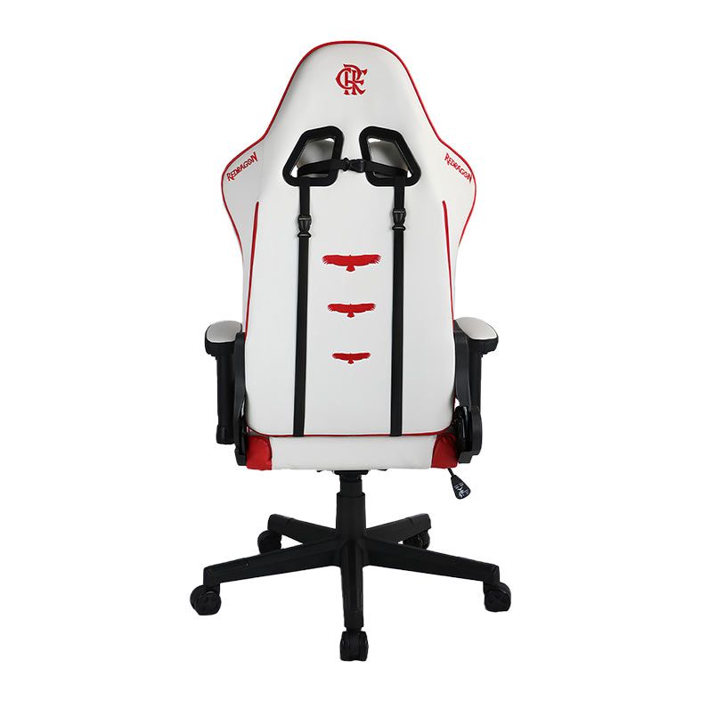 Cadeira Gamer Redragon Flamengo Glory, Branco e Vermelho, FL807-W