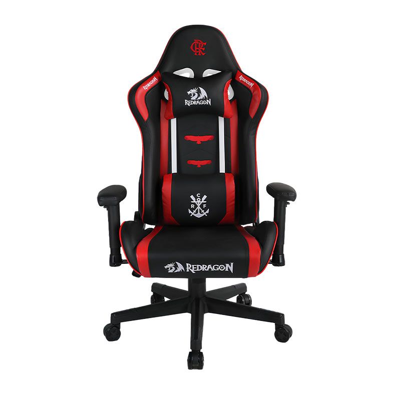 Cadeira Gamer Redragon Flamengo Glory, Vermelho e Preto, FL807