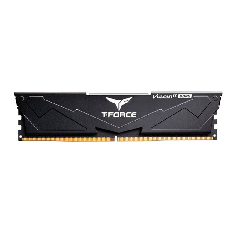 Memoria Team Group T-Force Vulcan A, 16GB (1x16GB), DDR5, 6000MHz, CL38, Preta, FLABD516G6000HC38A01