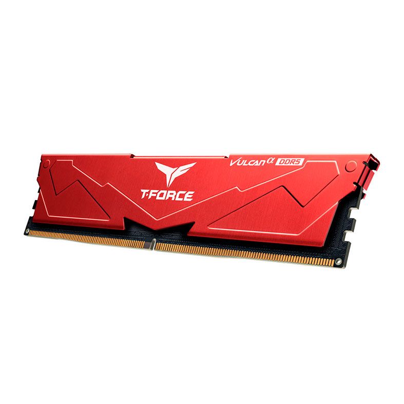 Memoria Team Group T-Force Vulcan A, 32GB (2x16GB), DDR5, 6400MHz, C32, Vermelho, FLARD532G6400HC32ADC01
