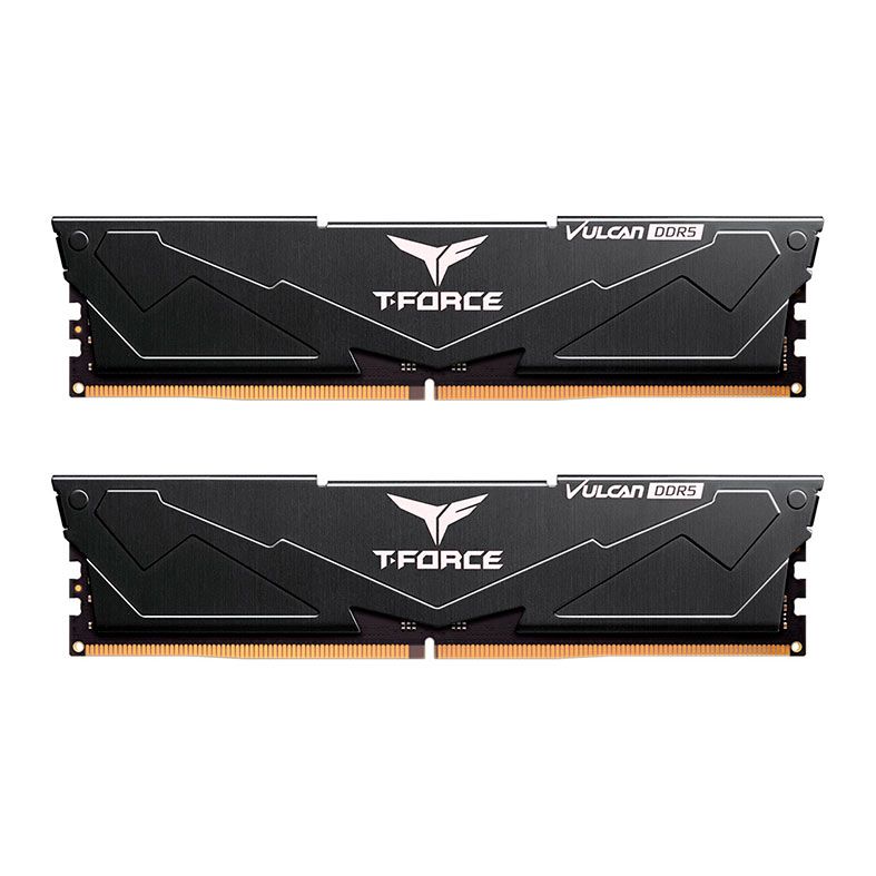 Memoria Team Group T-Force Vulcan, 16GB (2x8GB), DDR5, 5600MHz, C40, Preto, FLBD516G5600HC40BDC01