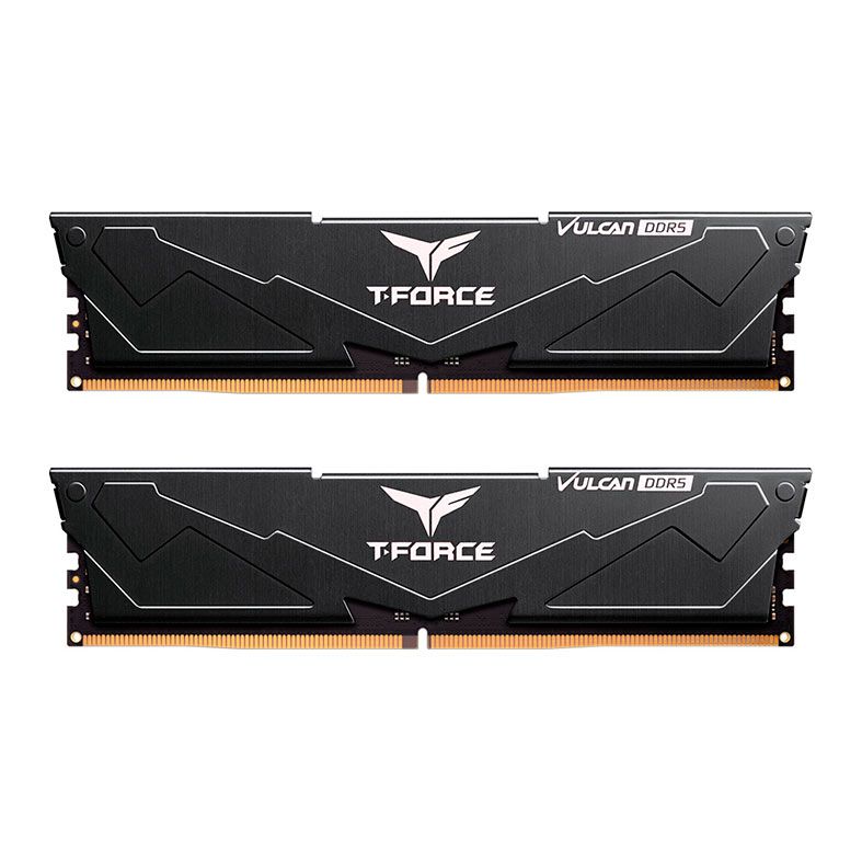 Memoria Team Group T-Force Vulcan, 32GB (2x16GB), DDR5, 5600MHz, C36, Preto, FLBD532G5600HC36BDC01