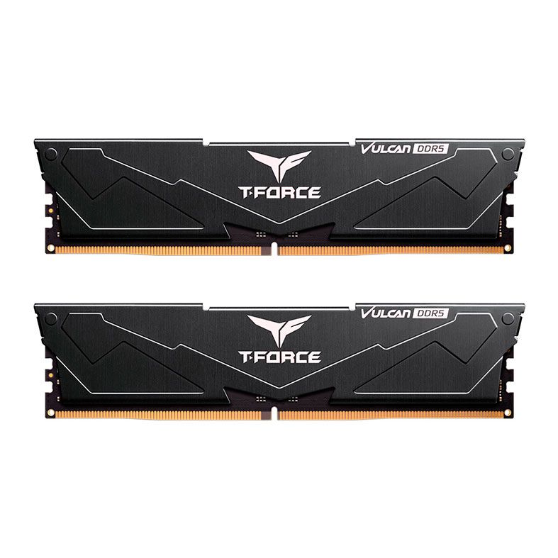 Memoria Team Group T-Force Vulcan, 64GB (2x32GB), DDR5, 5200MHz, C40, Preto, FLBD564G5200HC40CDC01