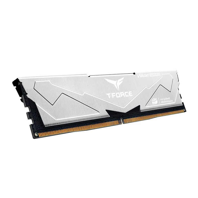 Memoria Team Group T-Force Vulcan Eco, 32GB (2x16GB), DDR5, 6400MHz, C38, Prata, FLESD532G6400HC38JDC01