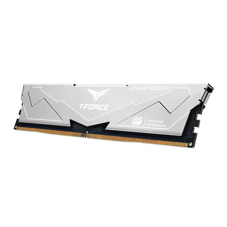 Memoria Team Group T-Force Vulcan Eco, 32GB (2x16GB), DDR5, 6400MHz, C38, Prata, FLESD532G6400HC38JDC01