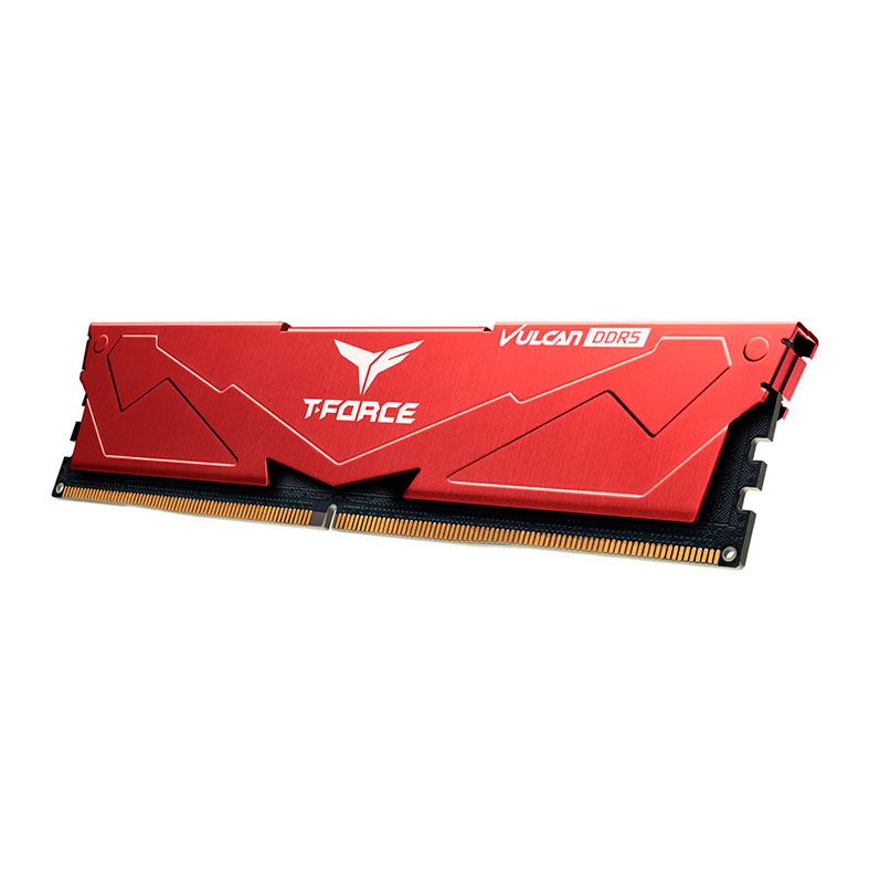 Memoria Team Group T-Force Vulcan, 64GB (2x32GB), DDR5, 6400MHz, C34, Vermelho, FLRD564G6400HC34EDC01