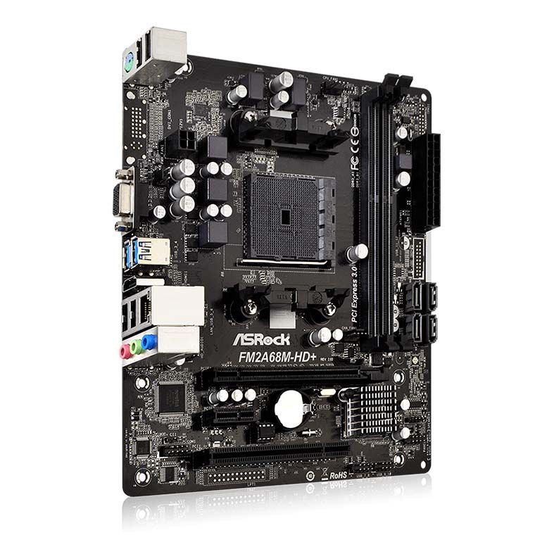 Placa Mae ASRock FM2A68M-HD+ R2.0 DDR3 Socket FM2+ Chipset AMD A68H