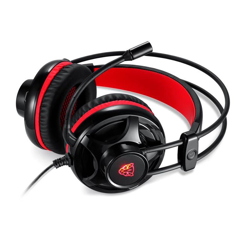 Headset Gamer Motospeed H11 Led Vermelho 5.1 Drivers 40mm P2 Preto, FMSHS0052PTO