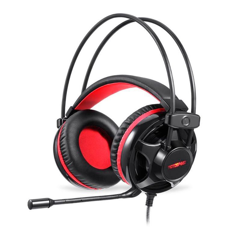 Headset Gamer Motospeed H11 Led Vermelho 5.1 Drivers 40mm P2 Preto, FMSHS0052PTO