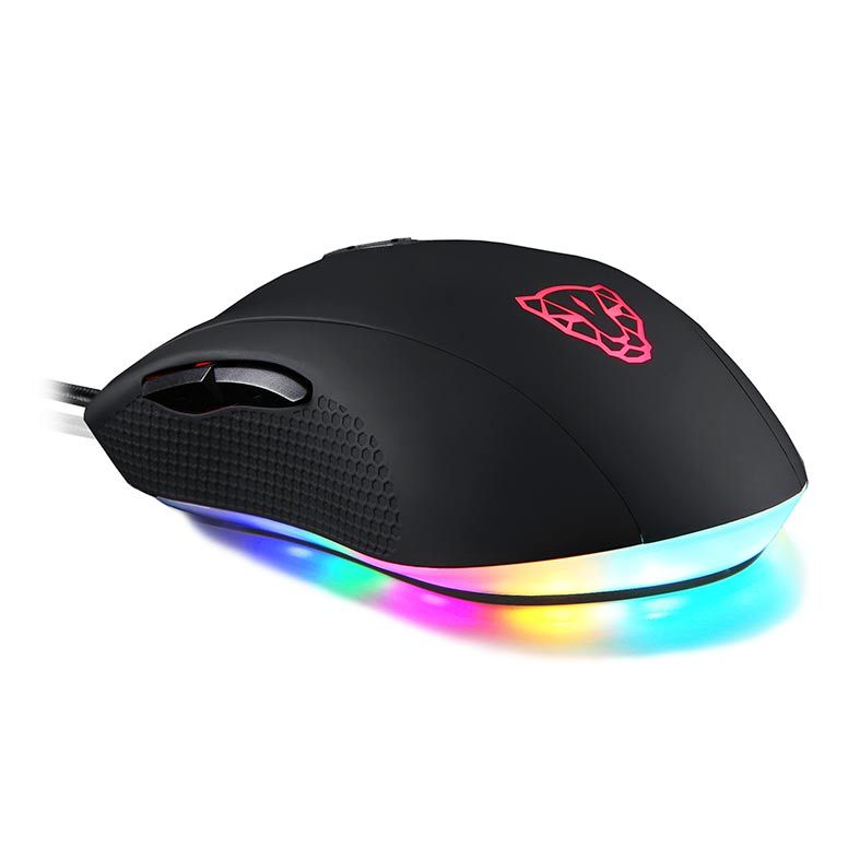 Mouse Gamer Motospeed V60 10000DPI RGB 7 Botoes Preto, FMSMS0006PTO