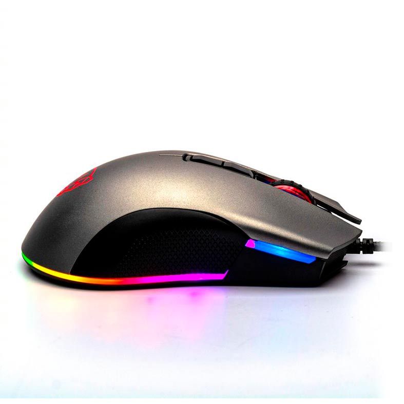 Mouse Gamer Motospeed V70 16000DPI RGB 7 Botoes Cinza, FMSMS0009CIZ