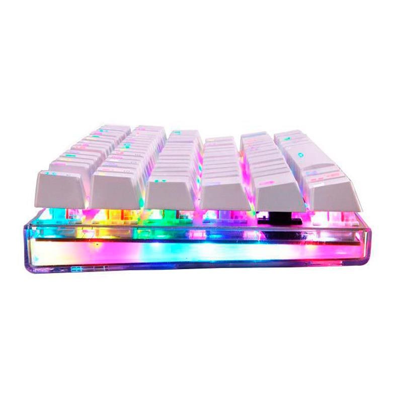 Teclado Mecanico Motospeed K87S Branco RGB Switch Azul, FMSTC0006AZL
