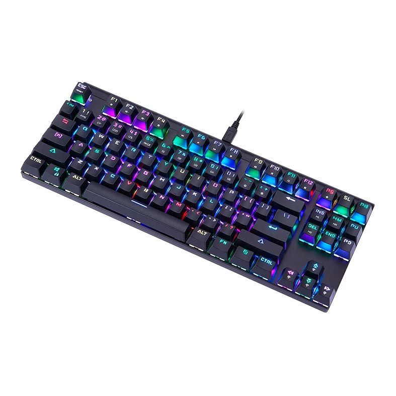 Teclado Mecanico Motospeed CK101 Preto RGB Switch Vermelho, FMSTC0008VEM