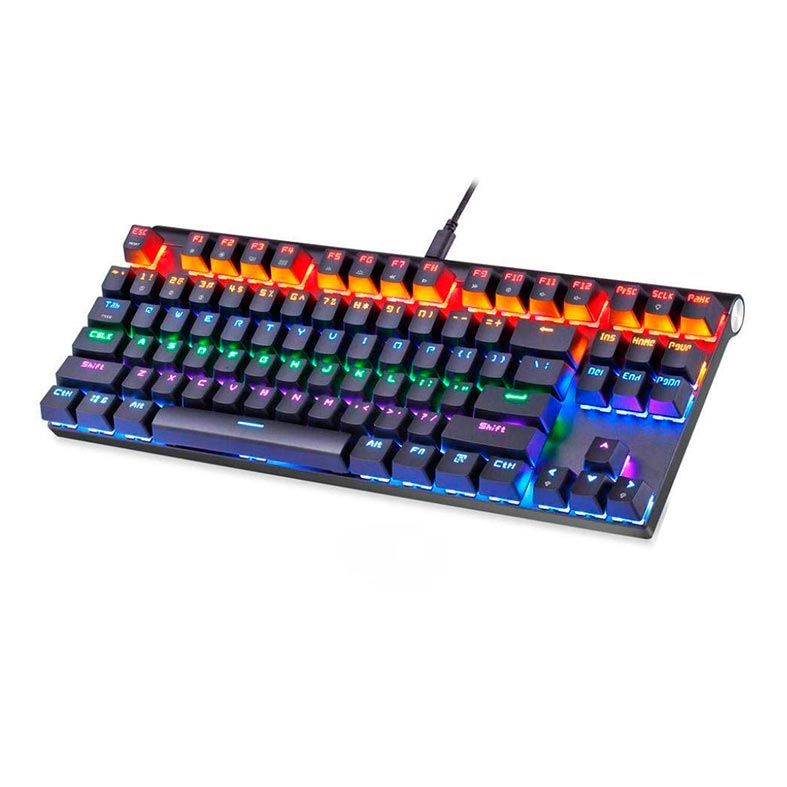 Teclado Mecanico Motospeed CK83 Preto RGB Switch Vermelho Bluetooth, FMSTC0045VEM