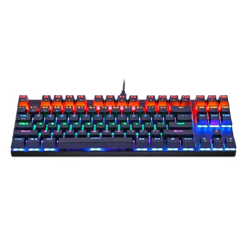 Teclado Mecanico Motospeed CK83 Preto RGB Switch Vermelho Bluetooth, FMSTC0045VEM