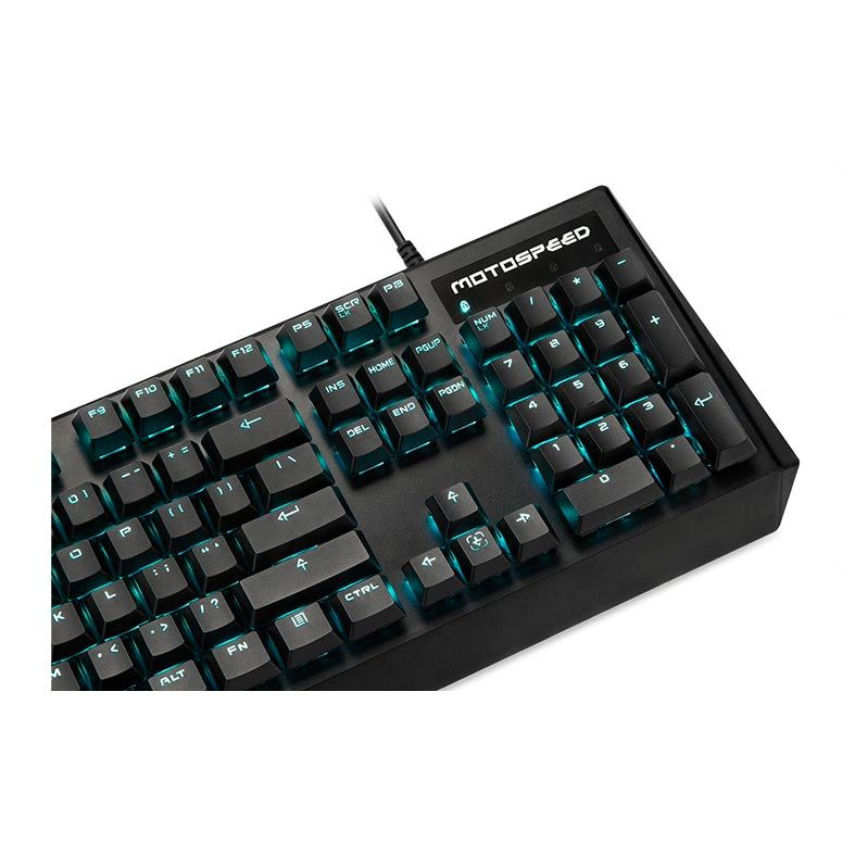 Teclado Mecanico Motospeed CK95 Preto Switch Azul Led Azul, FMSTC0029AZL