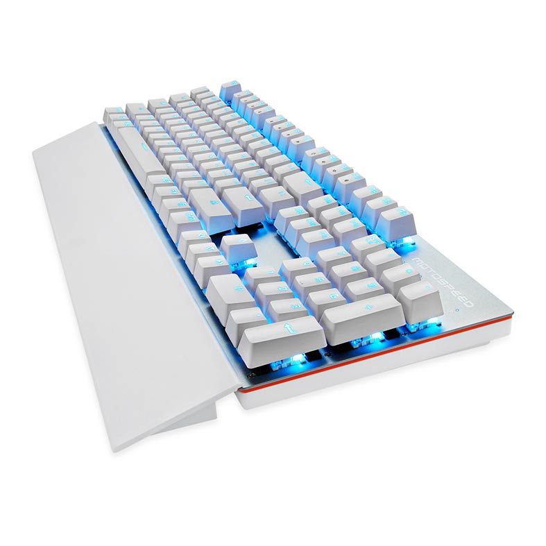 Teclado Mecanico Motospeed GK89 Branco Switch Vermelho Led Azul Wireless, FMSTC0033VEM