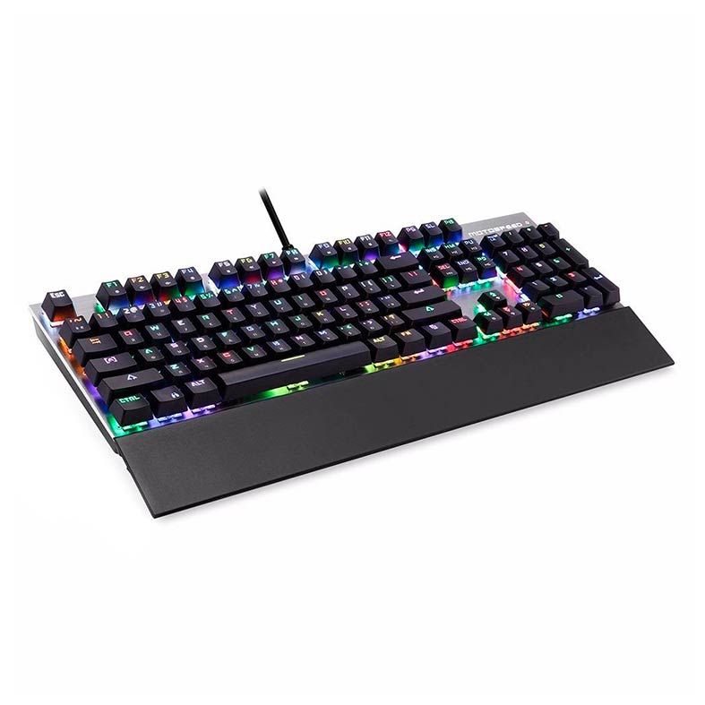 Teclado Mecanico Motospeed CK108 K92 Preto Switch Gateron Azul RGB, FMSTC0011AZL