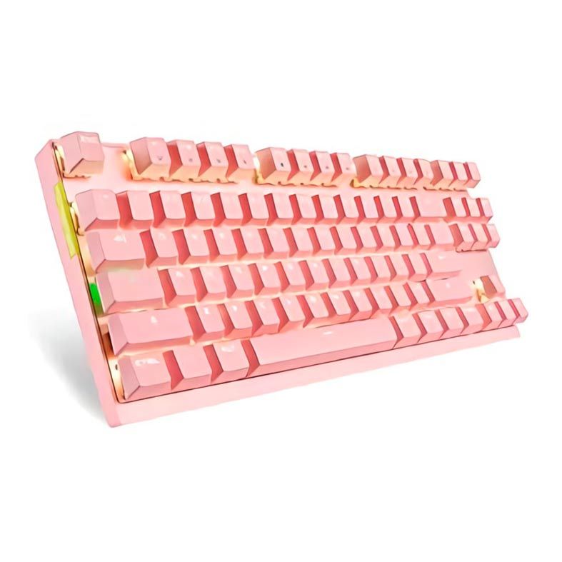 Teclado Mecanico Motospeed GK82 Rosa Led Branco Wireless Switch Vermelho, FMSTC0051VEM